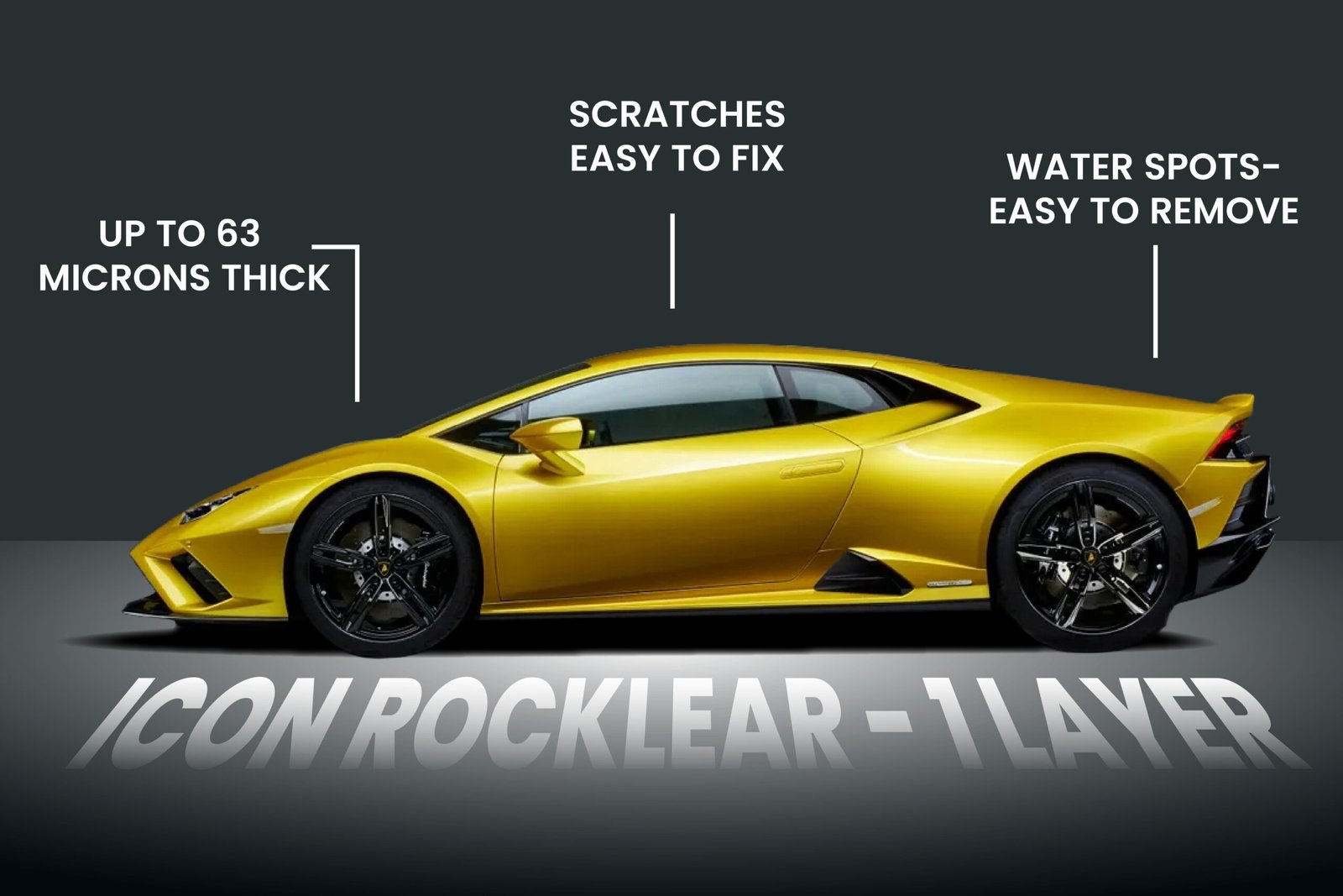 Car hood with water spots